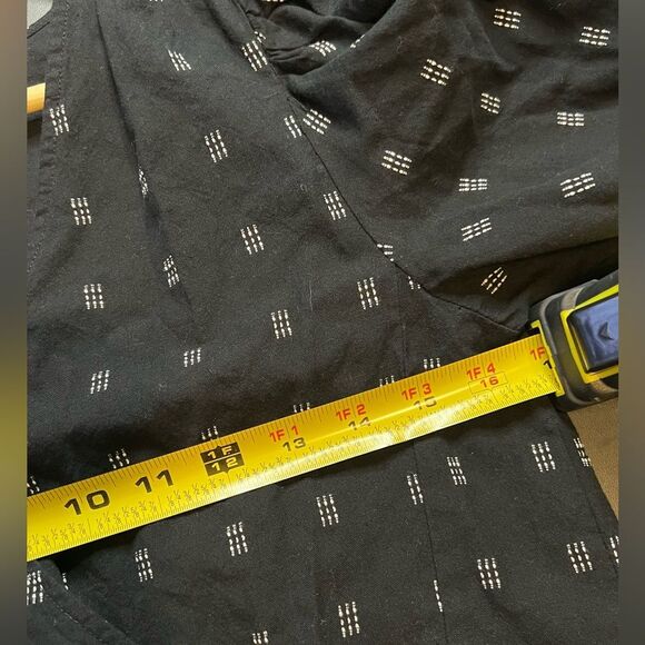 Madewell Kinston Side-Button Wrap Top in Textured Dobby Size XS EUC - Picture 11 of 12